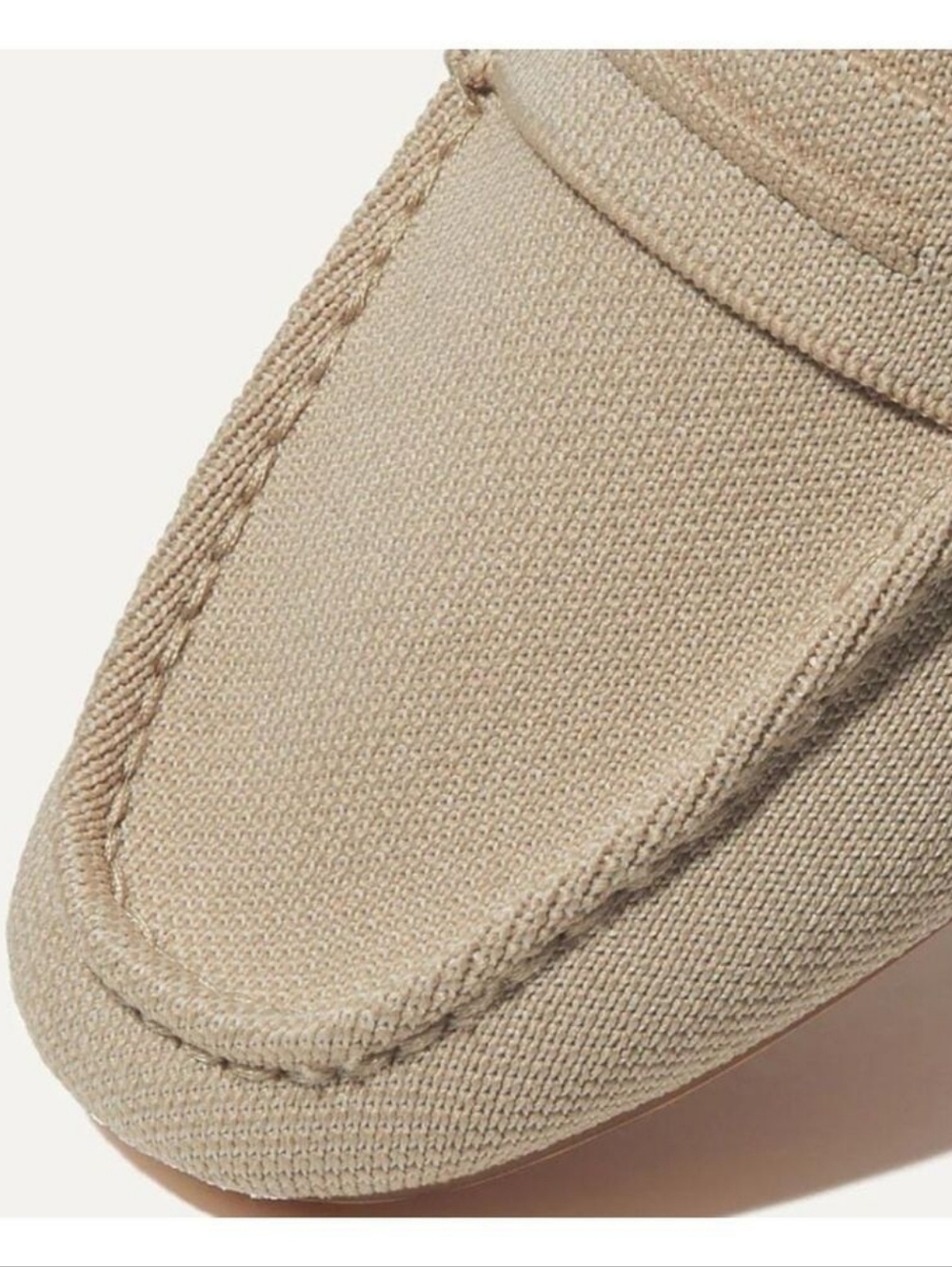 Rothys The Driving Loafers Womens Size 9.5 Cream Knit Flats Moccasin - Picture 3 of 11